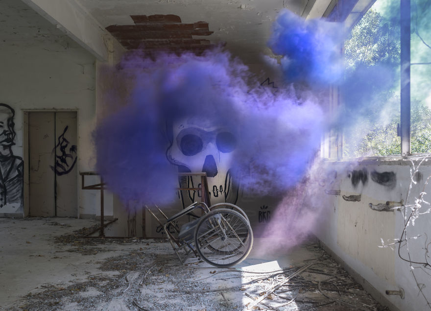 I Explained The Emotions That Abandoned Places Still Preserve Through The Use Of Colors