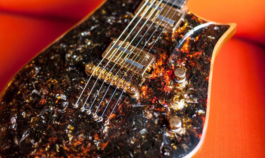 Instruments That Inspire Creativity: 50 Million Years Old Amber Guitar
