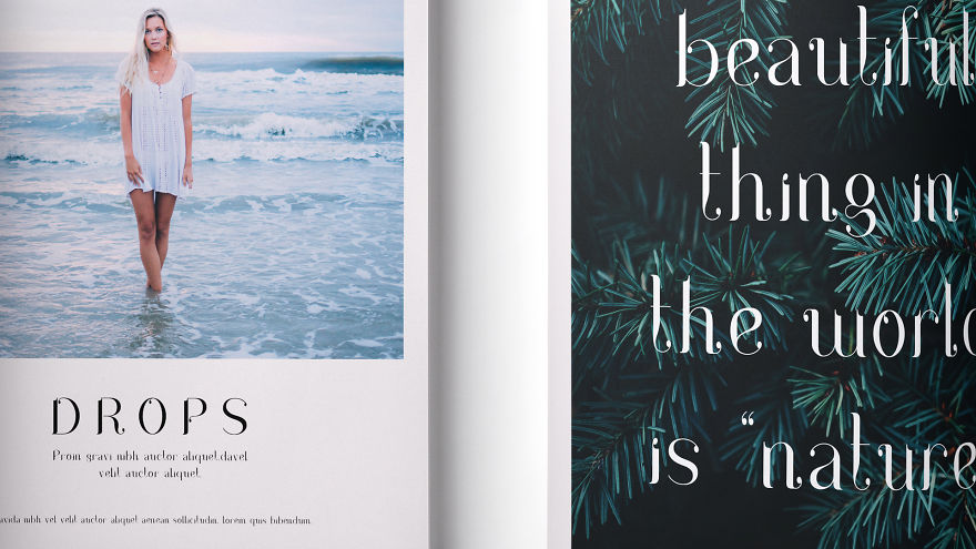 Rain Drops Inspired Me To Create This Font