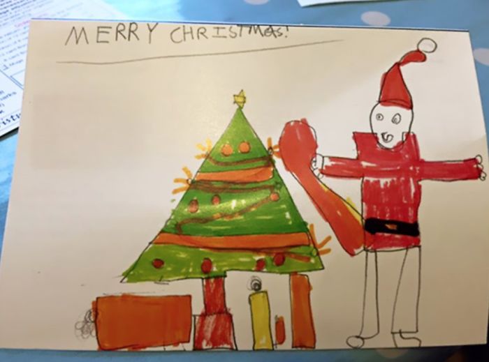 My Son's Christmas Card Design