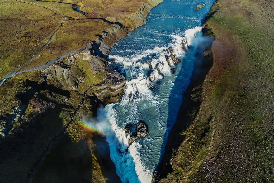 The Most Famous Waterfall In Iceland Gullfoss