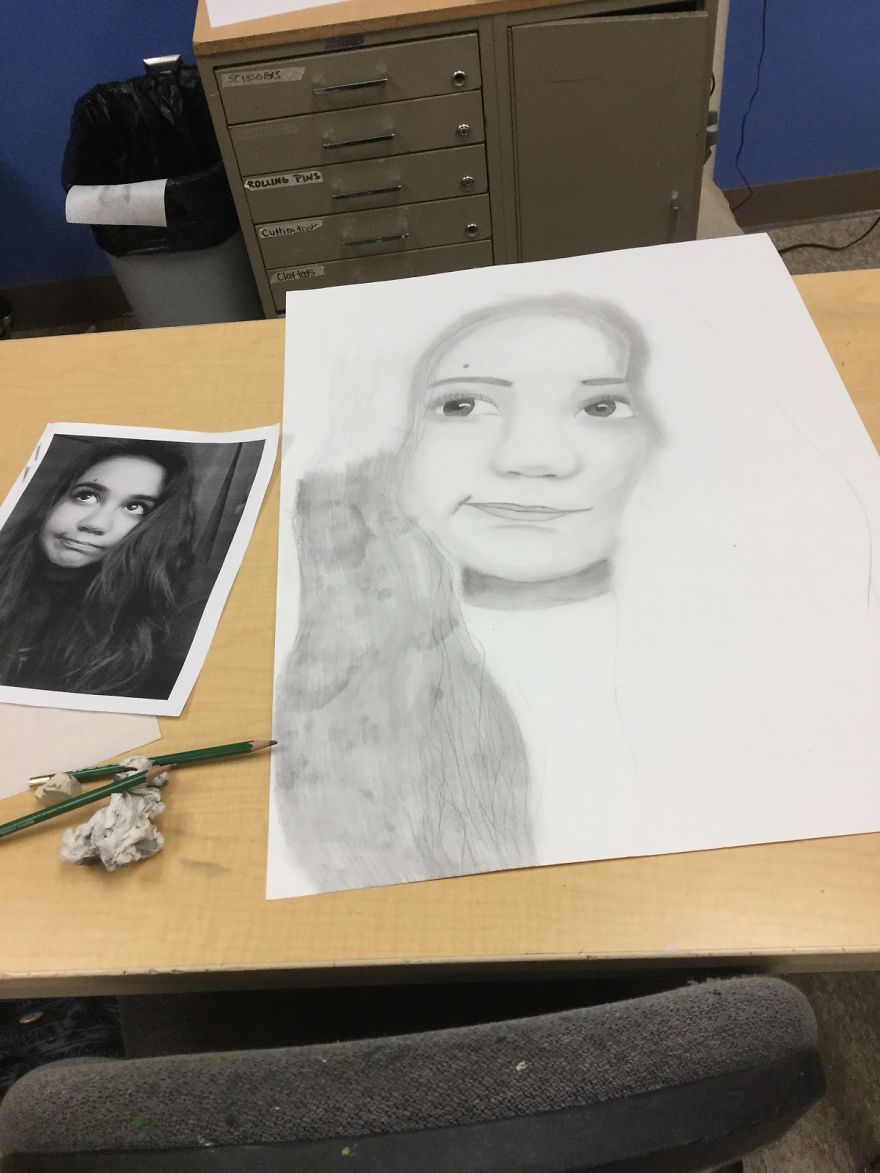 Two Weeks To Complete My Self Portrait