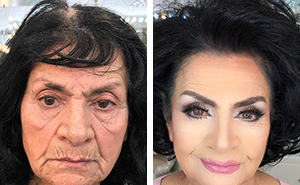 Make Up Artist Makes Clients As Old As 80 Look Decades Younger, Shows Just How Powerful Makeup Is