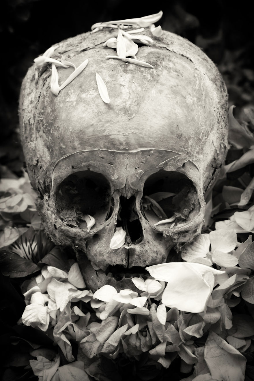 Human Skulls Portrayed In The General Cemetery Of The City Of La Paz, Bolivia