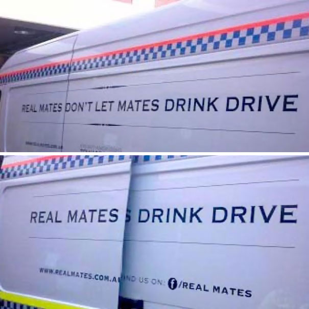 Signage Fail On Tasmanian Police RBT Van