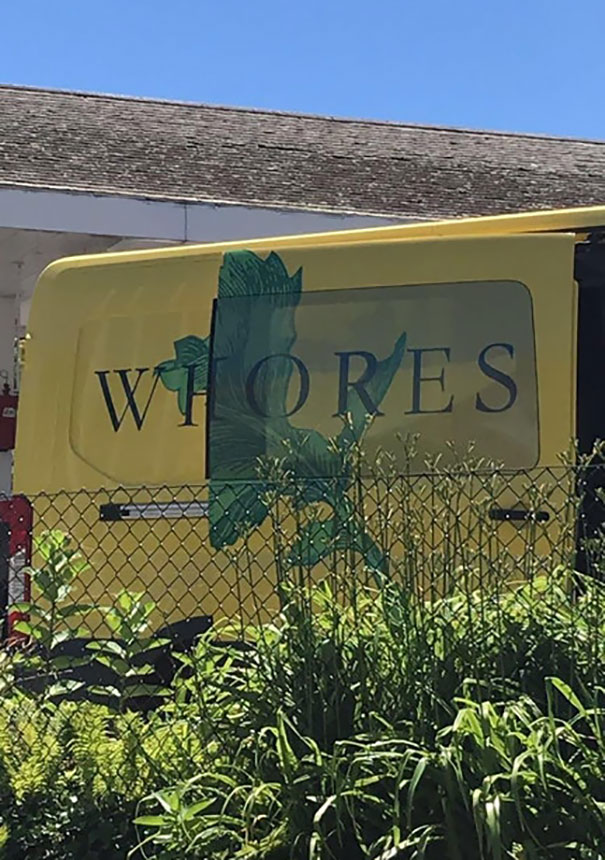 This Company Van When The Door Is Opened