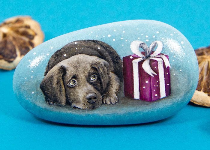 I Painted Cute Dogs On Sea Stones To Celebrate The Year Of The Dog