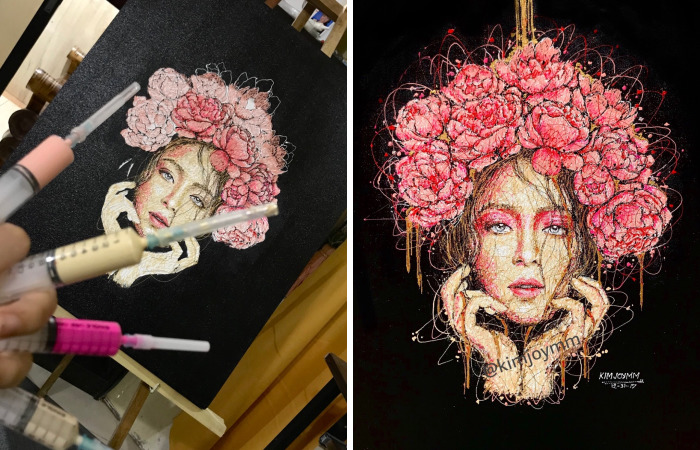 I’m A Nurse And I Use Syringes To Paint In My Free Time (Part 3)