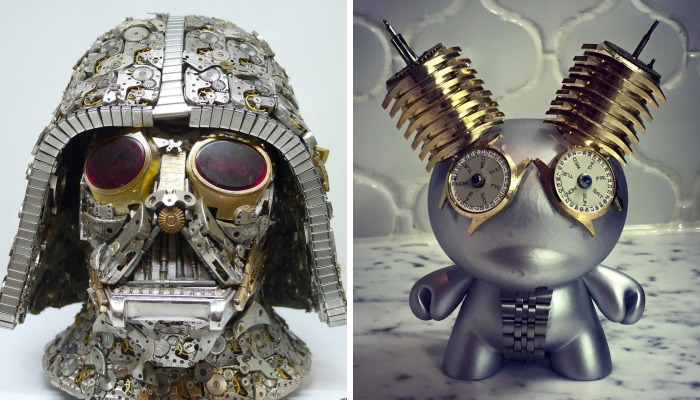 I Turn Old Watches Into Steampunk Sculptures