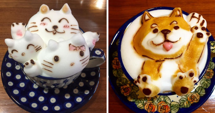Coffee Artist Creates Impressive 3D Latte Art And It’s Too Cute To Drink