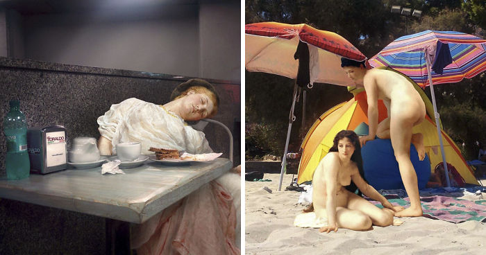 Artist Inserts People From Classical Paintings Into Today’s World, And The Result Is Surprisingly Good