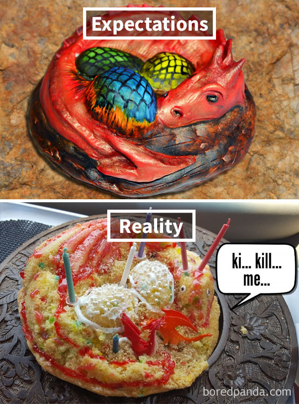 My Wife Made A Dragon Cake For Her Mother's Birthday