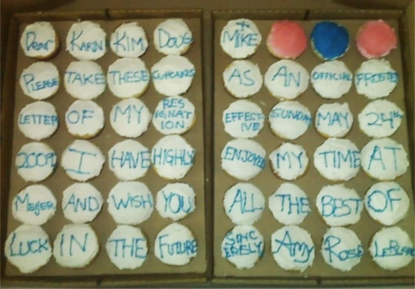 Resignation Letter On Cupcakes