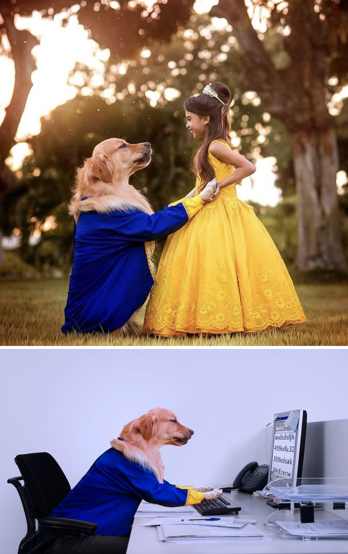 Princess And Her Dog