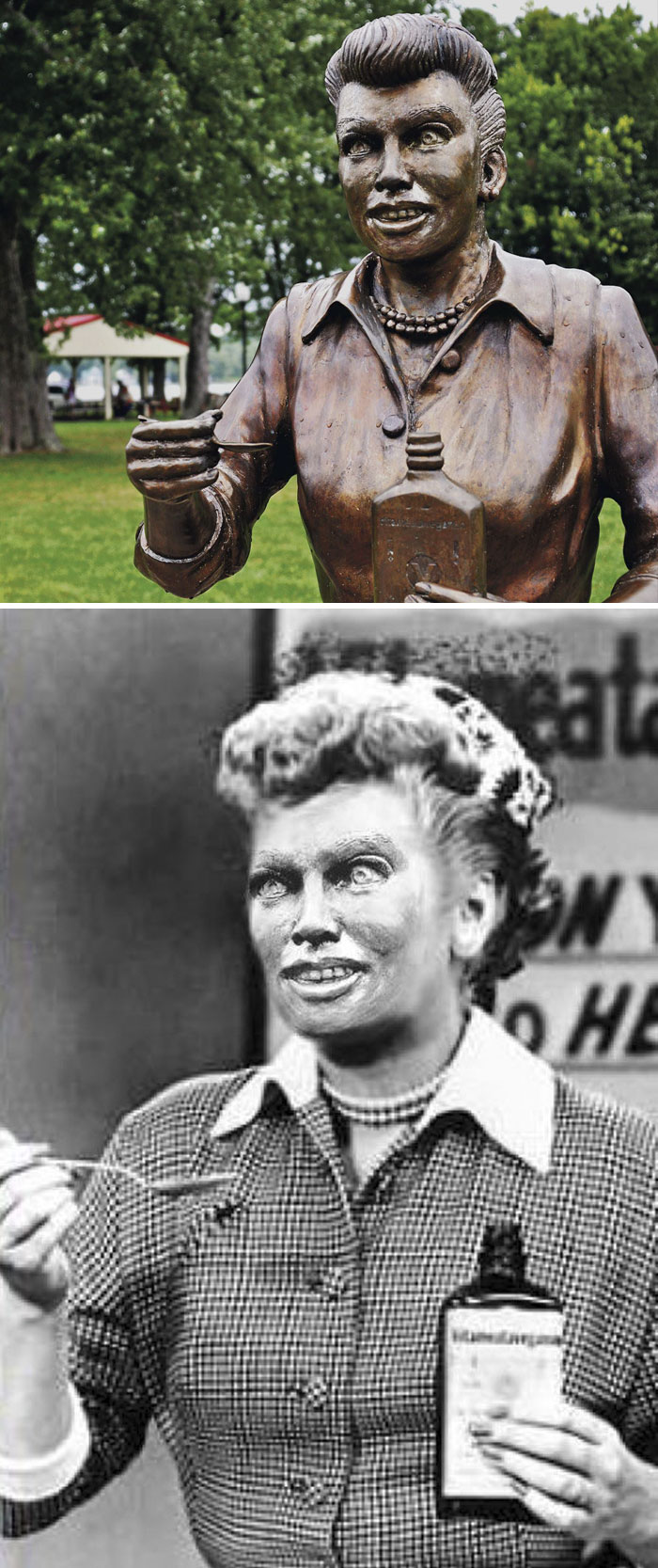 This Scary Statue Of Lucille Ball