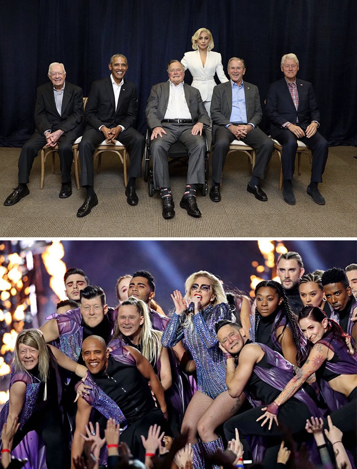 Lady Gaga And Former Presidents