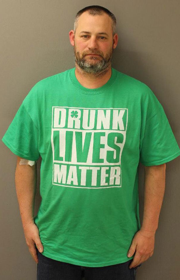 Man In Drunk Lives Matter Shirt Charged With Drunken Driving