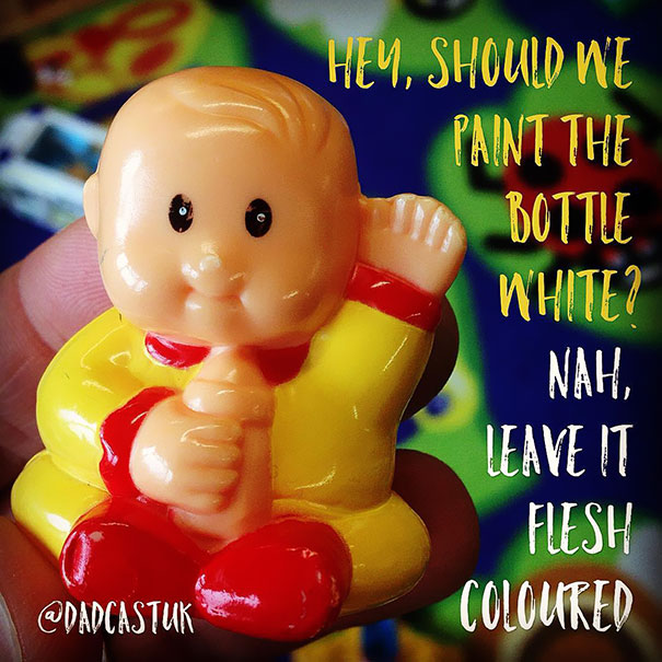 Hey, Should We Paint The Bottle White? Nah, Leave It Flesh Coloured