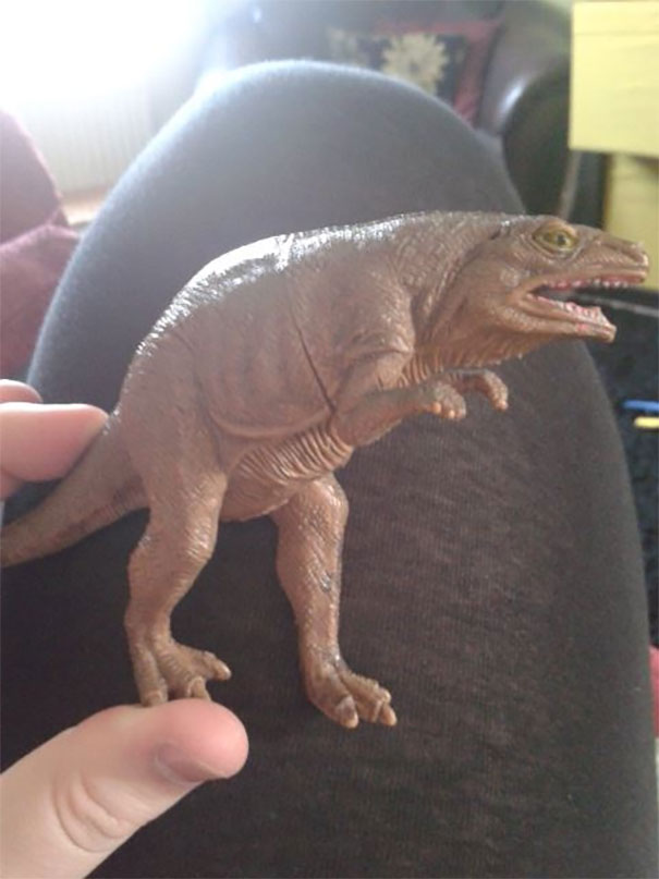 My Nephew Has A Toy Dinosaur Which We Call "Sneaky Dinosaur" Because He Looks Rather F****** Sneaky