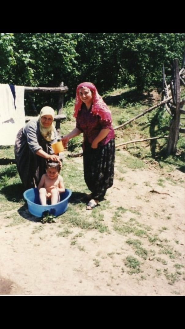 My Grandma (Rip) And Aunt Giving Me The Coolest Bath, August, 1990.