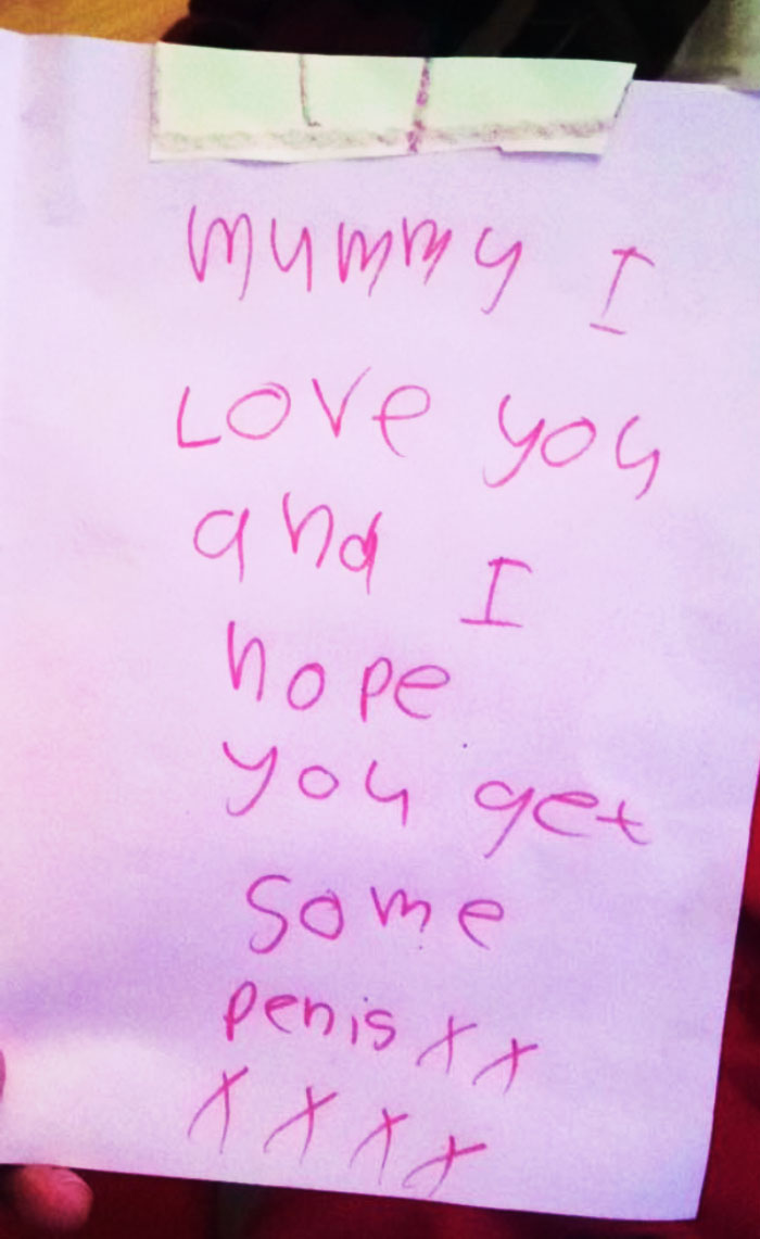 A Card From My 5-Year-Old Daughter Hoping I Win Lots Of “Pennies” At The Casinos In Vegas