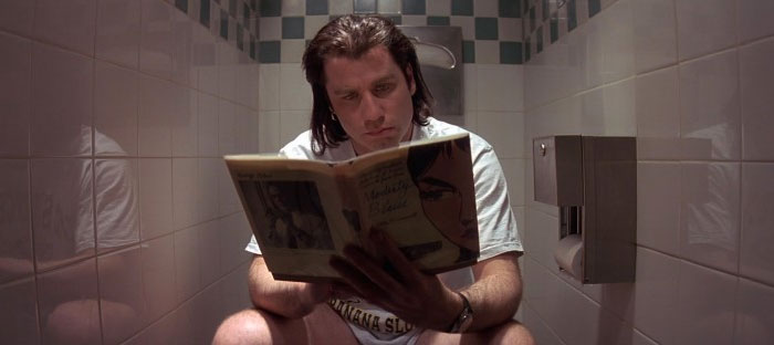In Pulp Fiction Vincent Vega Is Constantly On The Toilet. One Of The Side Effects Of Heroin Abuse Is Constipation