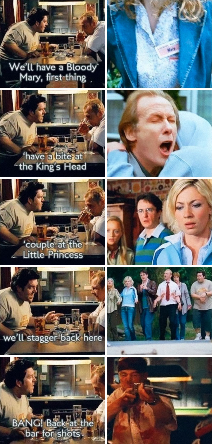 In Shaun Of The Dead, The Films Key Events Are Laid Out By Ed Before The Zombies Rise