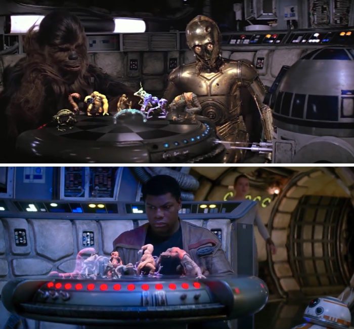 In The Force Awakens, The Pieces On The Holo Chess Board Are Set In The Same Position They Were In When Chewbacca And R2 Stopped Playing In A New Hope