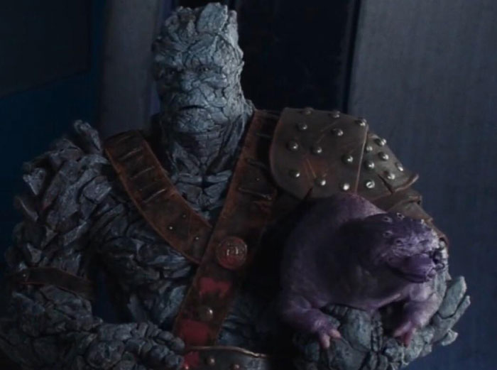In Thor: Ragnarok, Korg Can’t Start His Revolution Because He Ran Out Of Pamphlets. Paper Beats Rock. Later, He Steps On Miek And Almost Kills Him. Rock Beats Scissors