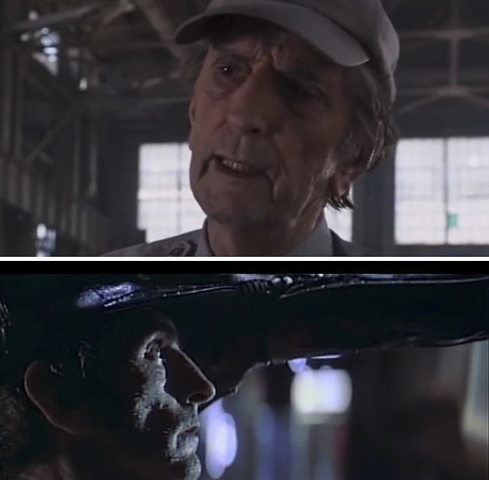 After The Hulk Crashed Through The Roof Of A Warehouse In The Avengers, Bruce Banner Wakes Up To A Security Guard Who Asks Him If He’s An Alien. That Scene Was Written Specifically For Actor Dean Stanton (Rip) Who's Other Character, Brett, Was The First Person Killed In 1979’s Alien