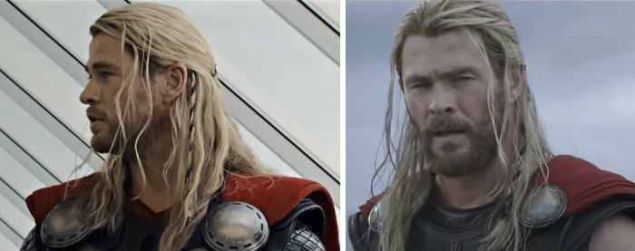 In Avengers: Age Of Ultron And Part Of Ragnarok, Thor Has A Strain Of Loki's Hair Braided Into His Own