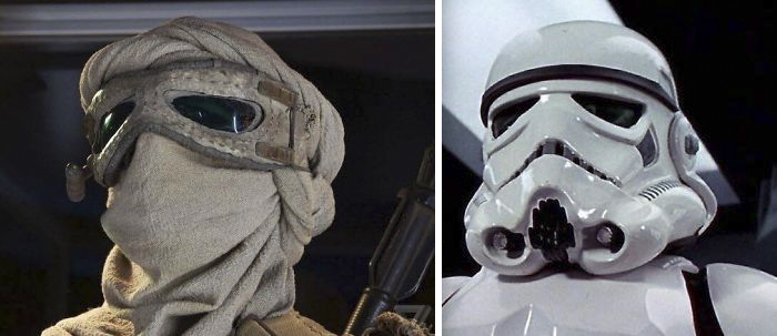 In The Force Awakens, Rey's Goggles Are Salvaged From An Old Stormtrooper Helmet