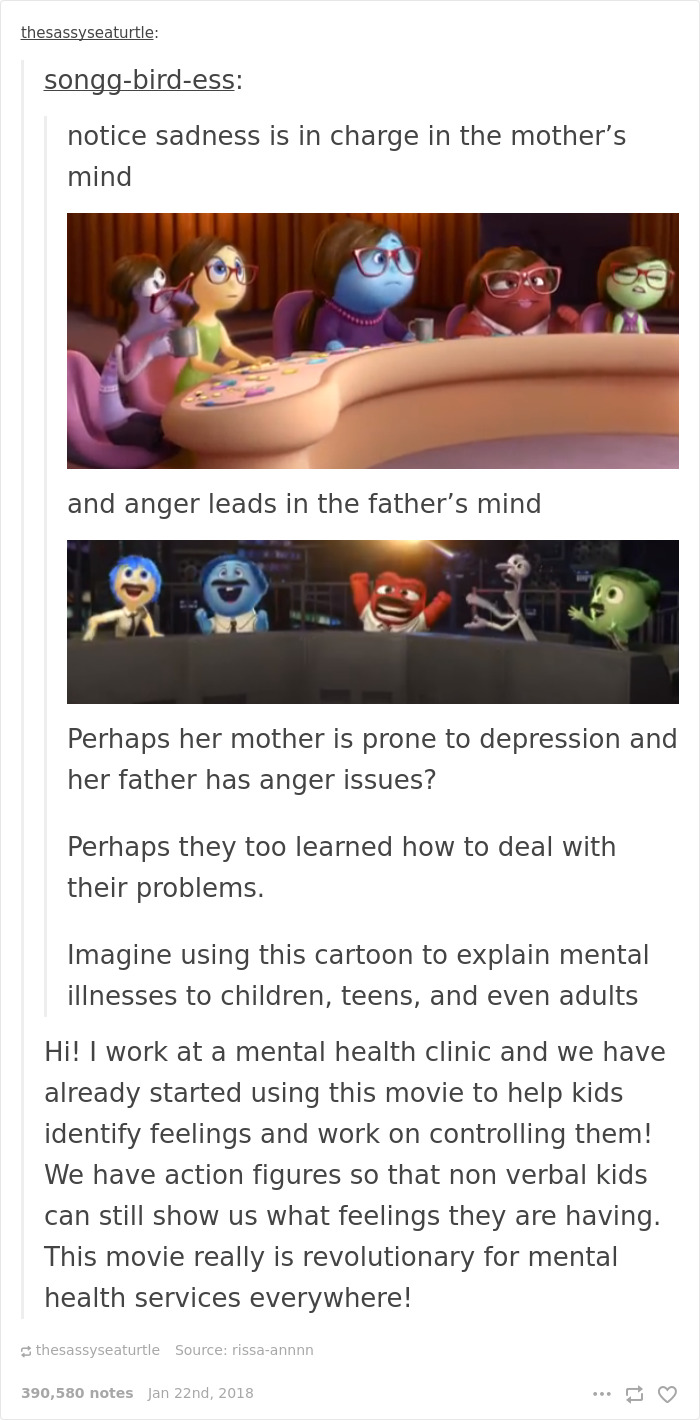 Inside Out. "Kids" Movies Have The Best Details In My Opinion