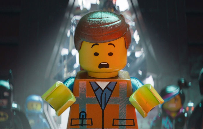 In The Lego Movie... Whenever A Character Had A Shiny Surface On Them, You Can See A Thumbprint Clearly On The Surface