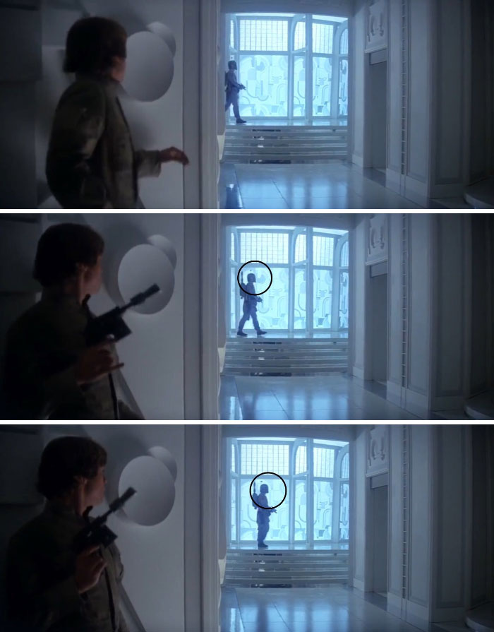 In Empire Strikes Back, When Luke's In Cloud City, Boba Fett Hears Him Pull His Blaster Out While Trying To Hide
