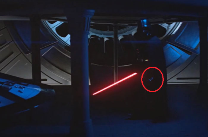 In Star Wars: Return Of The Jedi, Luke Vs Vader Fight Scene You Can See Vader Holding A Second Lightsaber