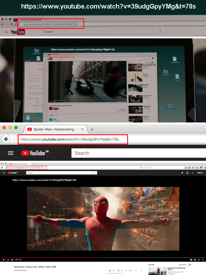 In Spider-Man: Homecoming, The Url Of The Video That Peter Watches On Youtube Is The Exact Same As The Url Of The Second Spider-Man: Homecoming Trailer Other Than"P" Being Switched For "p"