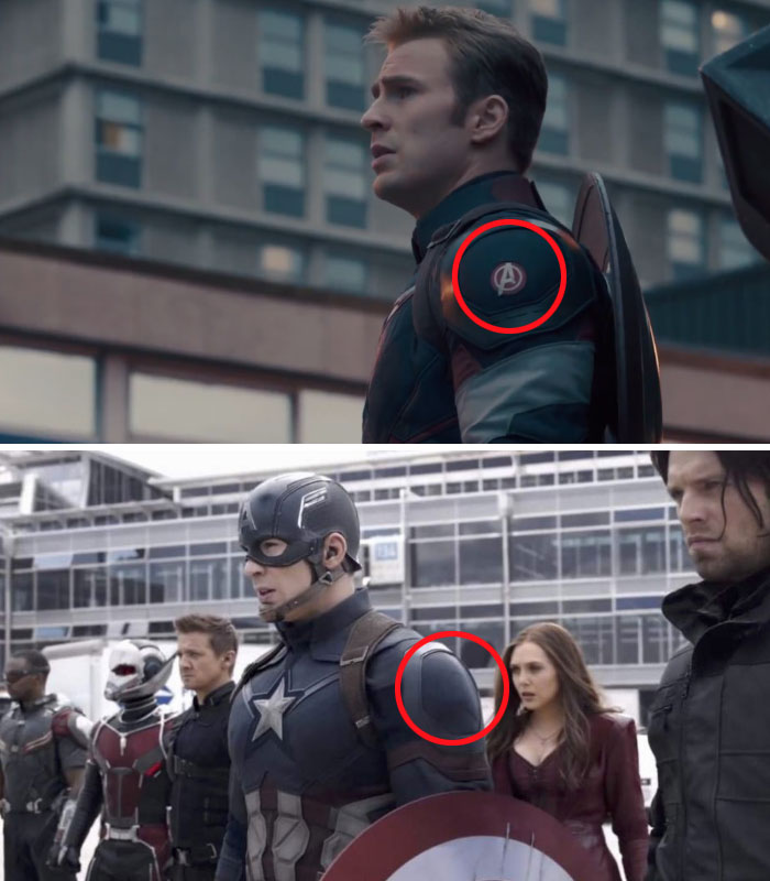 Captain America’s Suit Doesn’t Have The “A” In Cw