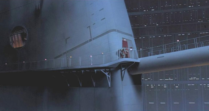 Luke Only Fell About 6-7 Feet When He Was Sucked Out Of The Window On Bespin In 'Empire Strikes Back'. Can't Believe It Took Me This Long To Notice The Broken Window On The Left