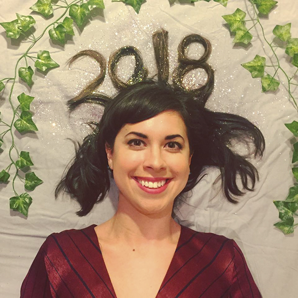 Woman Takes The Same New Year's Pic 10 Years In A Row And Someone Noticed She Hasn't Aged A Bit