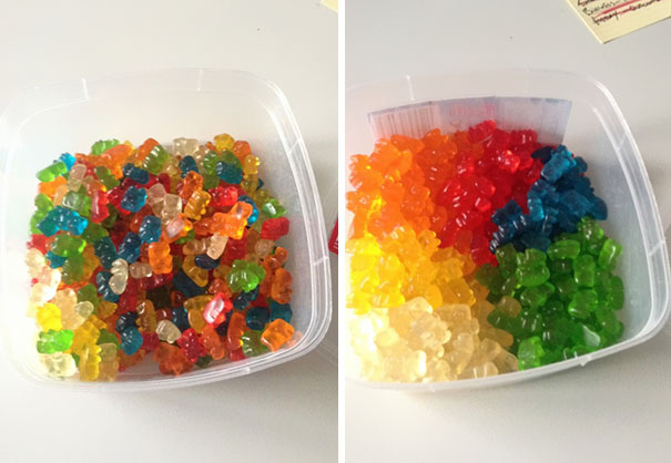 Gummy Bears Organized Correctly