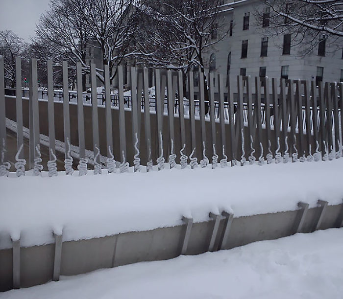 Mildly Interesting Snow On This Fence