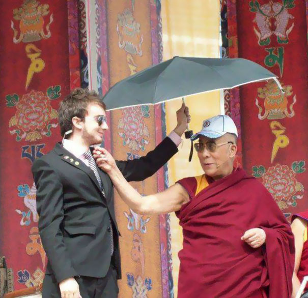 My Friend Told Me He Was Working Security For The Dalai Lama. I Didn't Believe Him Until He Posted This On His Facebook