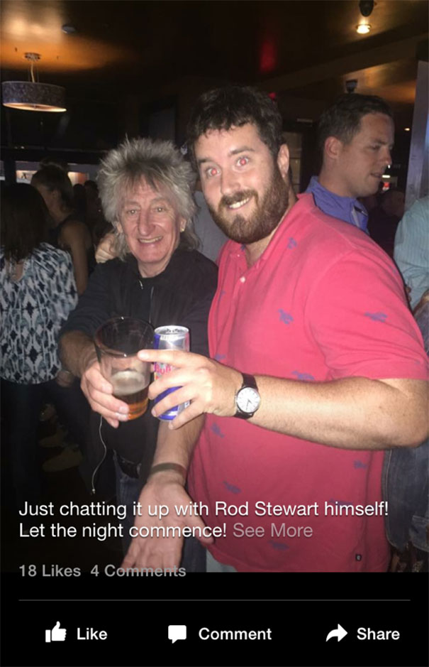 Just Chatting It Up With Rod Stewart Himself