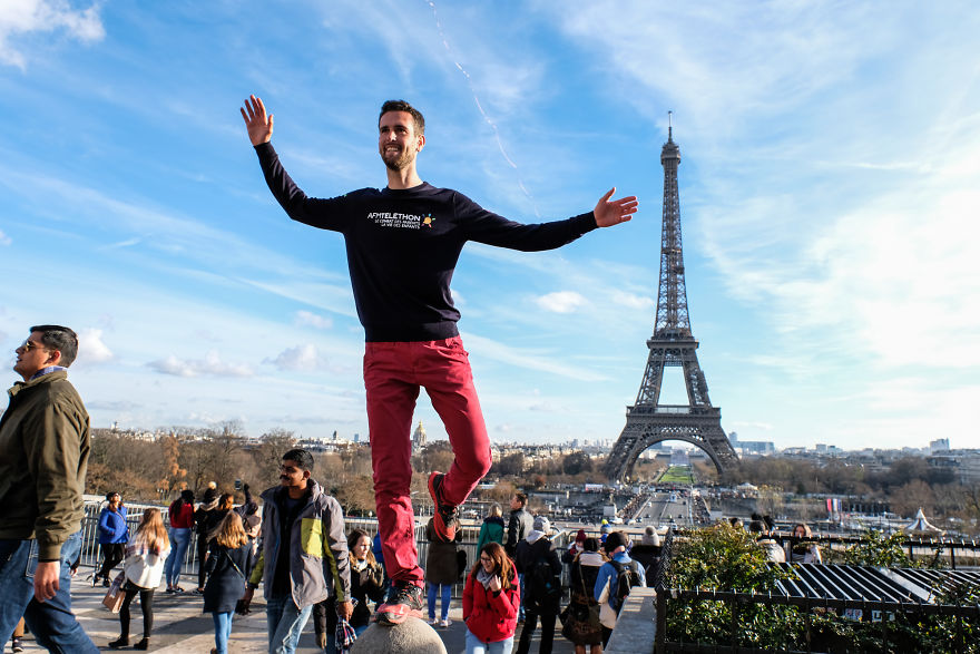 I Shot The World Record Of Urban Highline On The Eiffel Tower