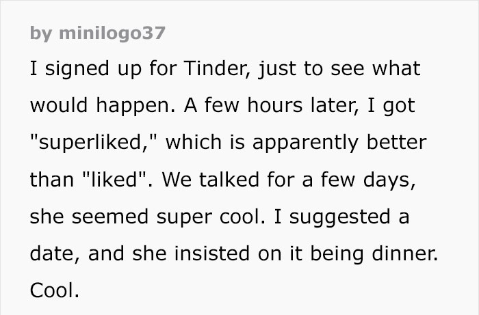 Guy Finds A Date On Tinder, However After Meeting Her He Soon Realizes Something Is Not Right