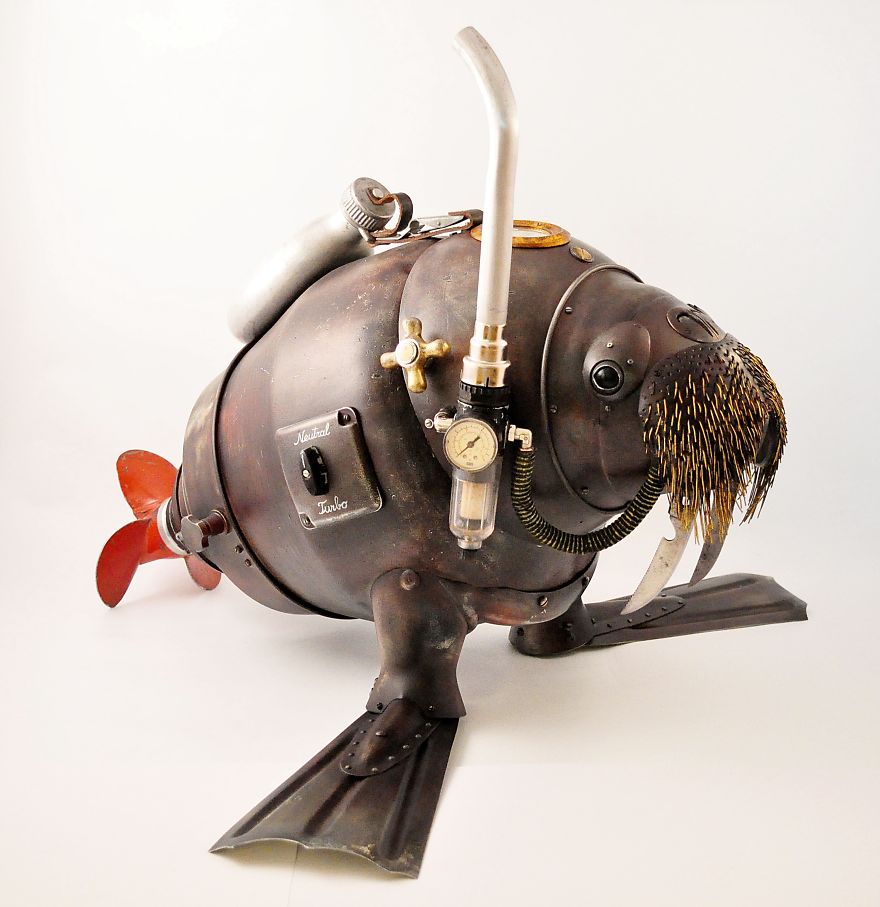 Steampunk Sculptures That I Create From Trash (Part 2)