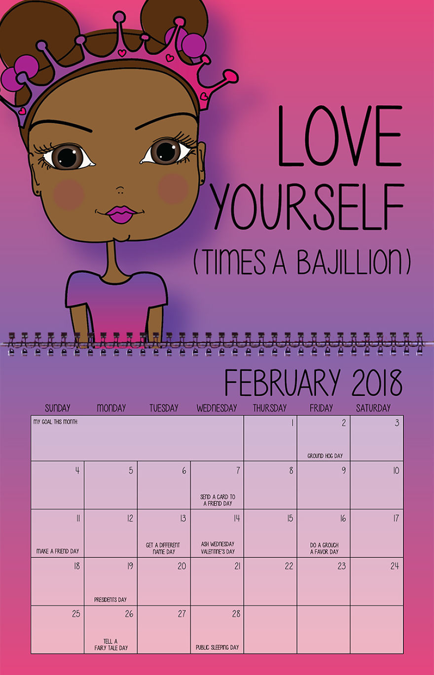 I Create Inspirational Calendars For Girls. I Create Inspirational Calendars For Girls.