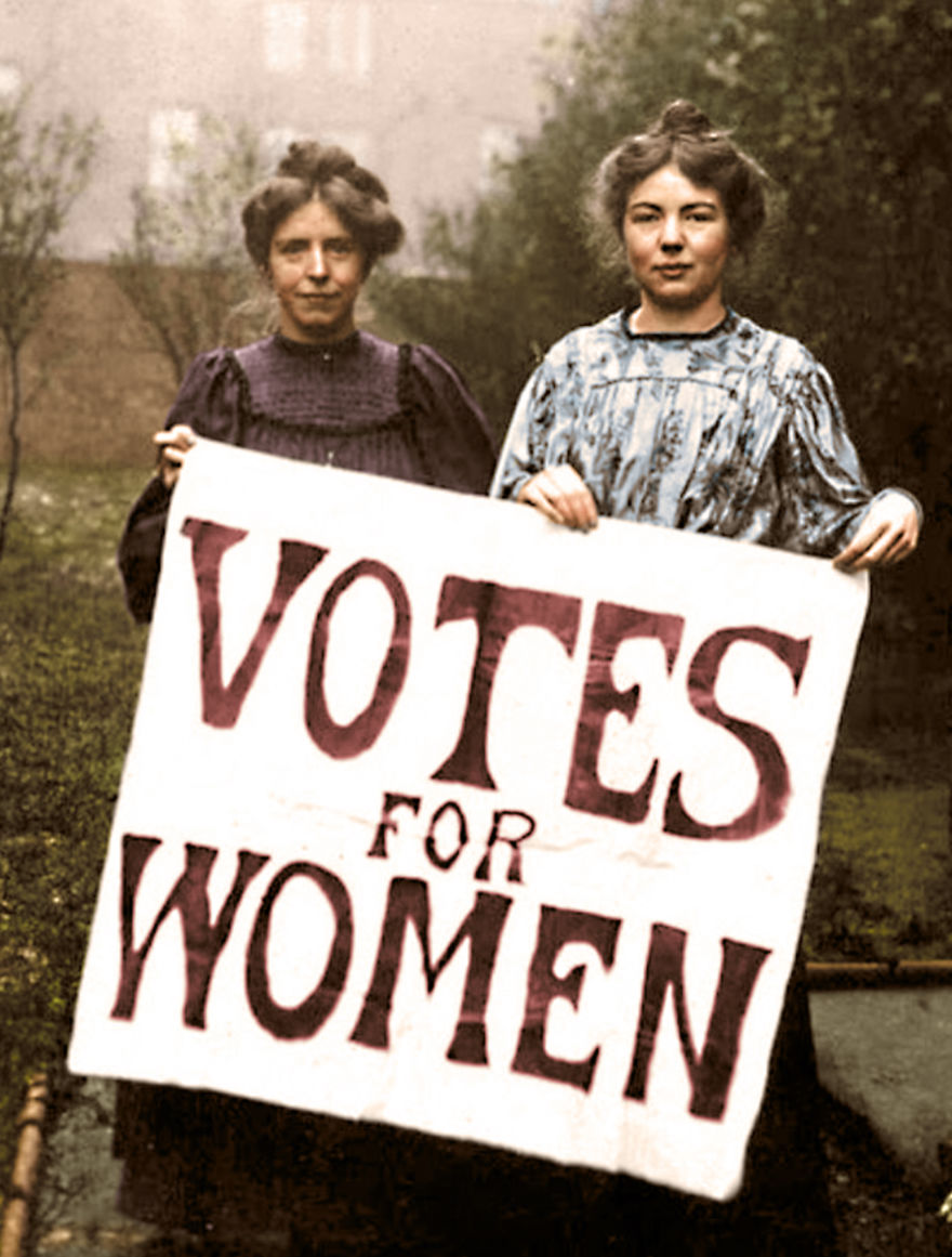 I've Colorized These 100-Year-Old Photos To Show How Much Of A Struggle It Was To Have The Women's Rights That We Have Today