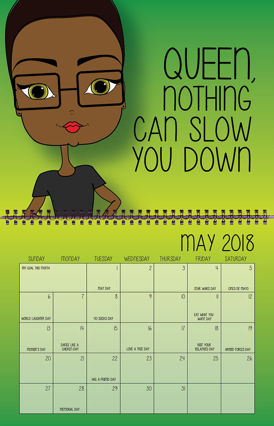 I Create Inspirational Calendars For Girls. I Create Inspirational Calendars For Girls.